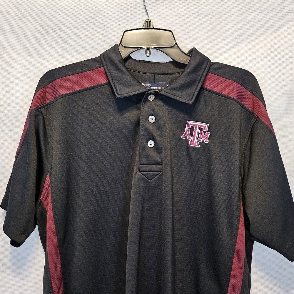 Procelebrity Texas A & M Aggies 100% Micopolyester Pull Over Shirt Size M - Picture 3 of 5